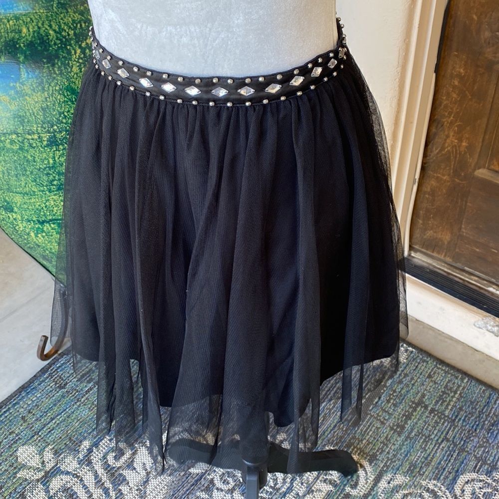 Embellished waist band skirt with tulle size 7 - Picture 2 of 6
